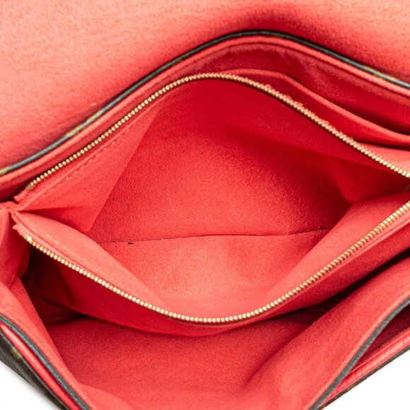 LOUIS VUITTON Authentic Brown Monogram Leather Shoulder Bag - Picture 6 of 9